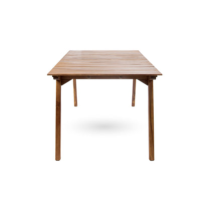 Teak Acacia Wood Outdoor Dining Table 69"