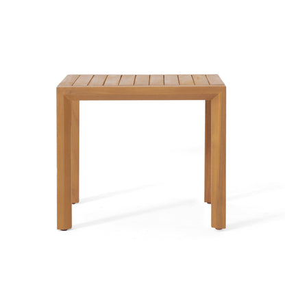 Teak Acacia Wood Patio Chat Set for Poolside Relaxation