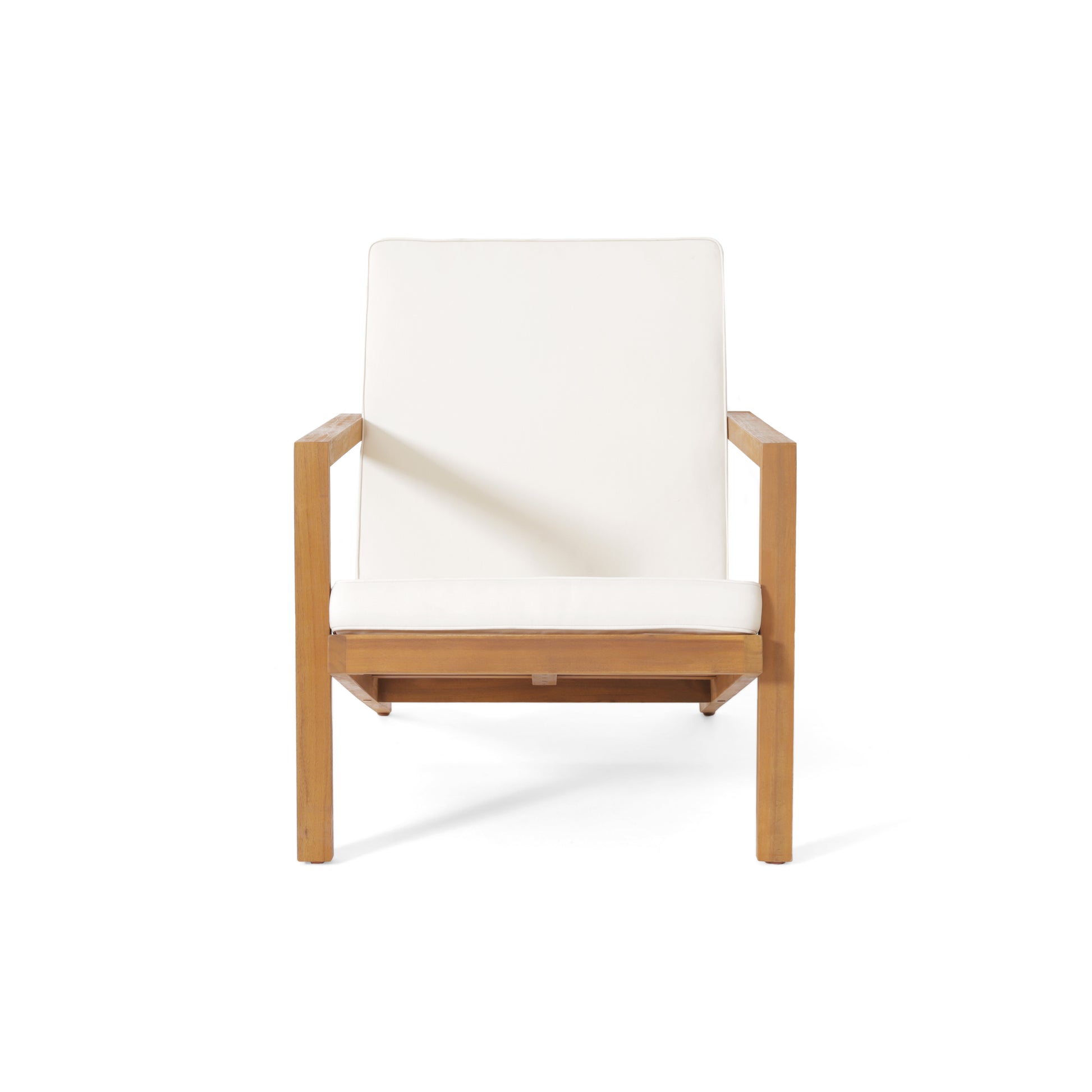 Teak Acacia Wood Patio Chat Set for Poolside Relaxation