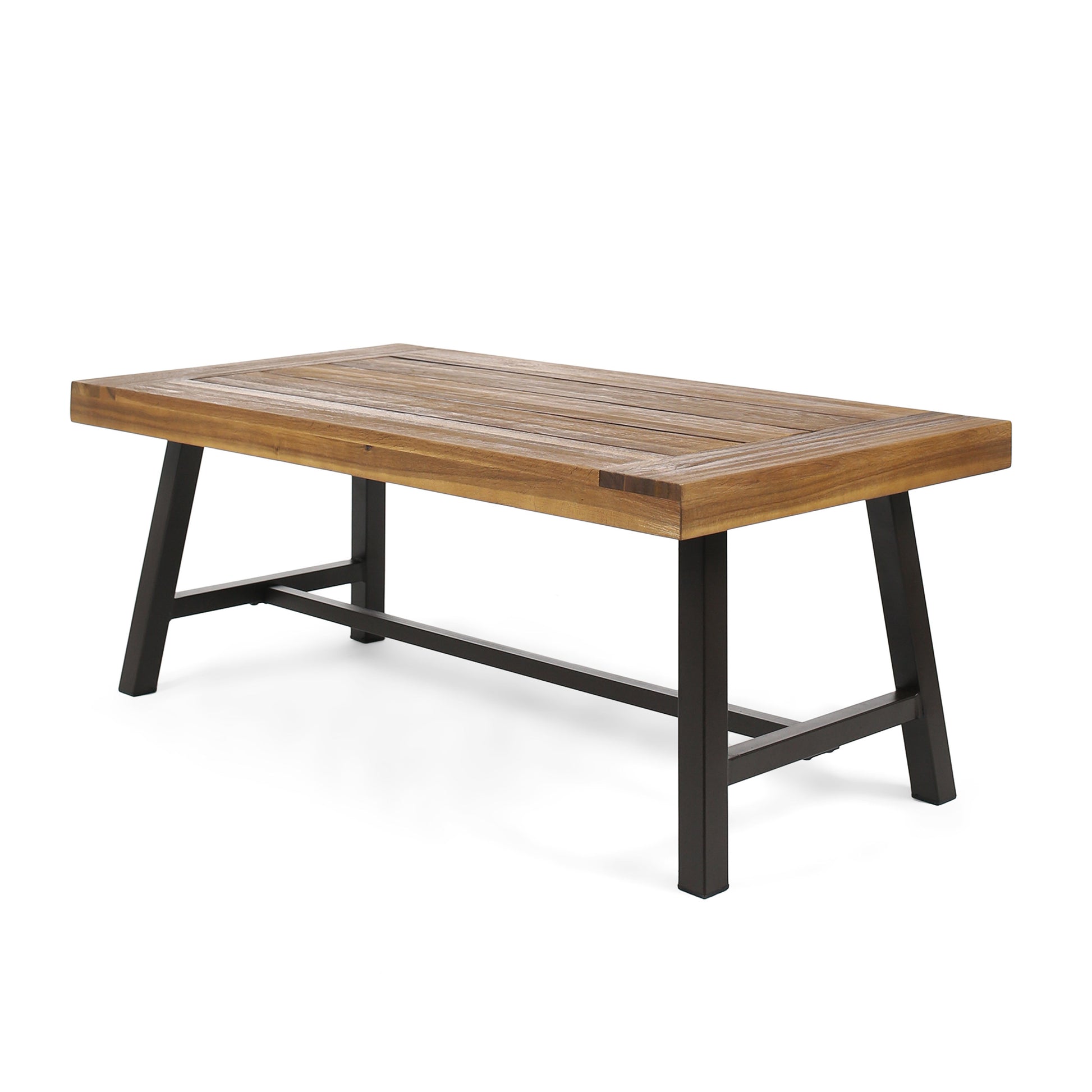 Natural Acacia Wood Coffee Table - Outdoor Patio Table