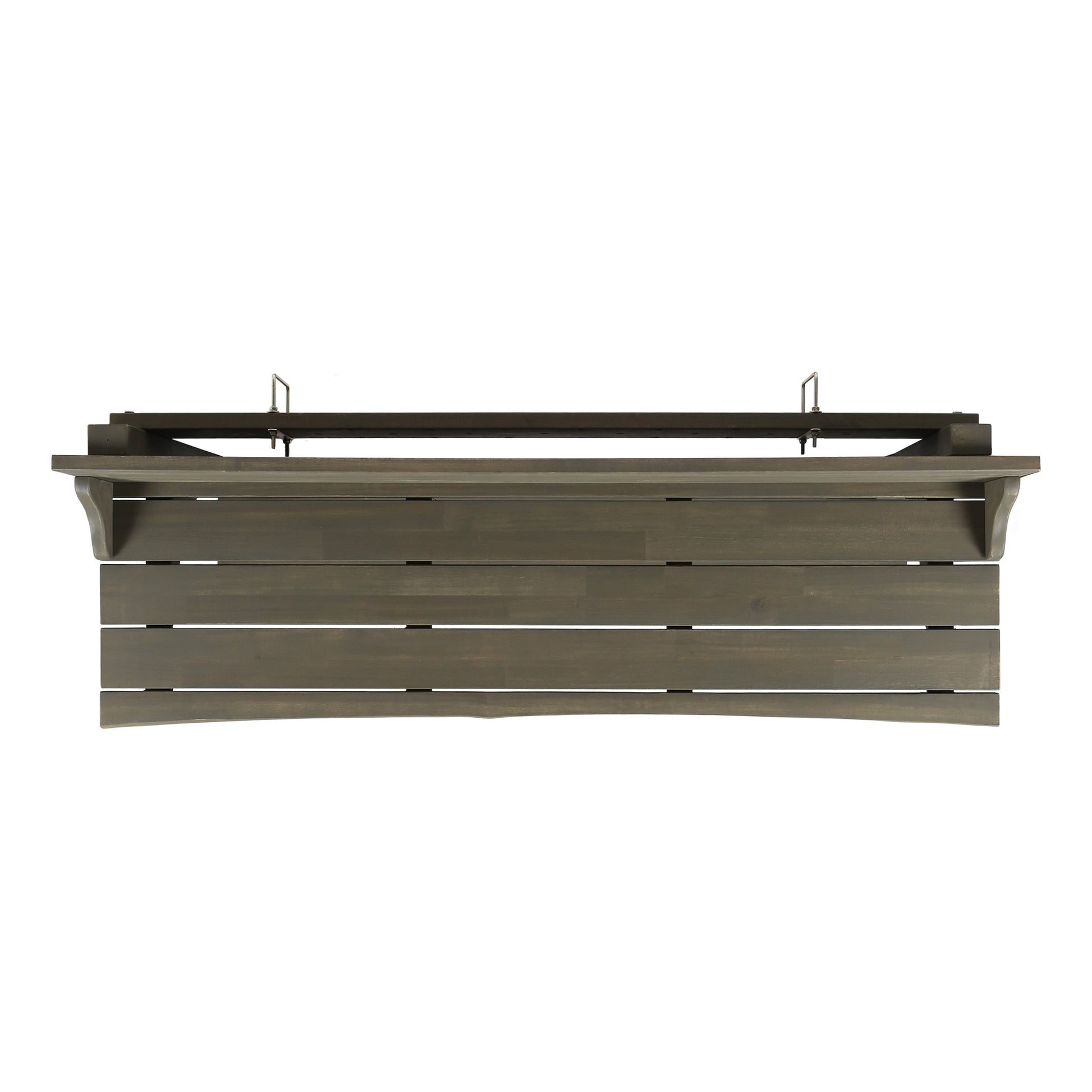 Gray Acacia Wood Balcony Bar Table - Outdoor