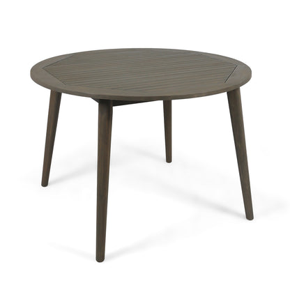 Acacia Wood Dining Table - 47.25" Grey Outdoor Table