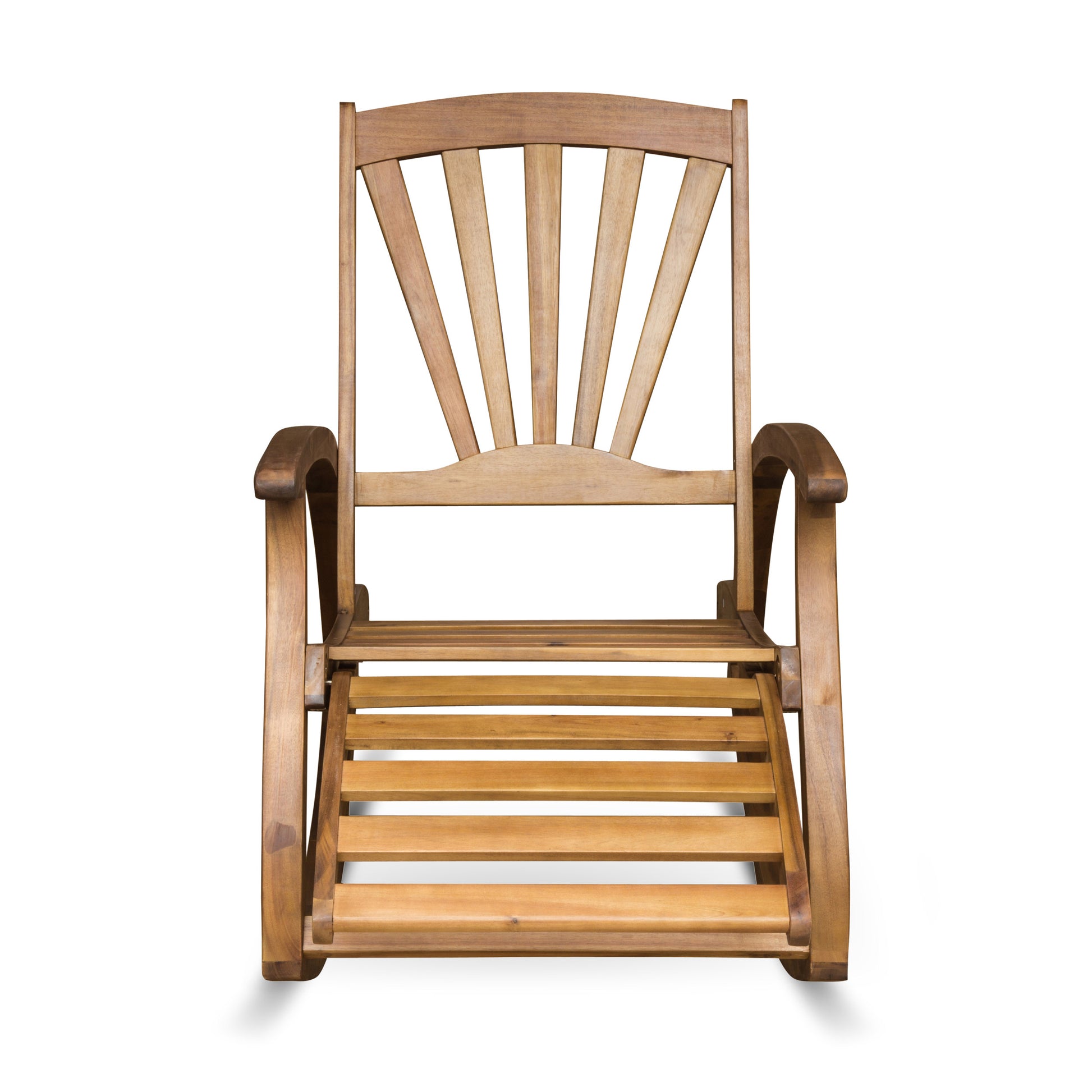 Teak Acacia Rocking Chair - Outdoor Patio Seating