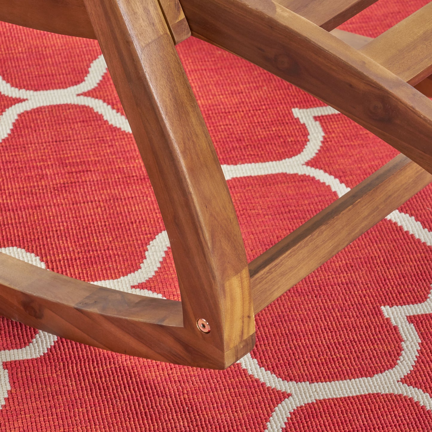 Teak Acacia Rocking Chair - Outdoor Patio Seating