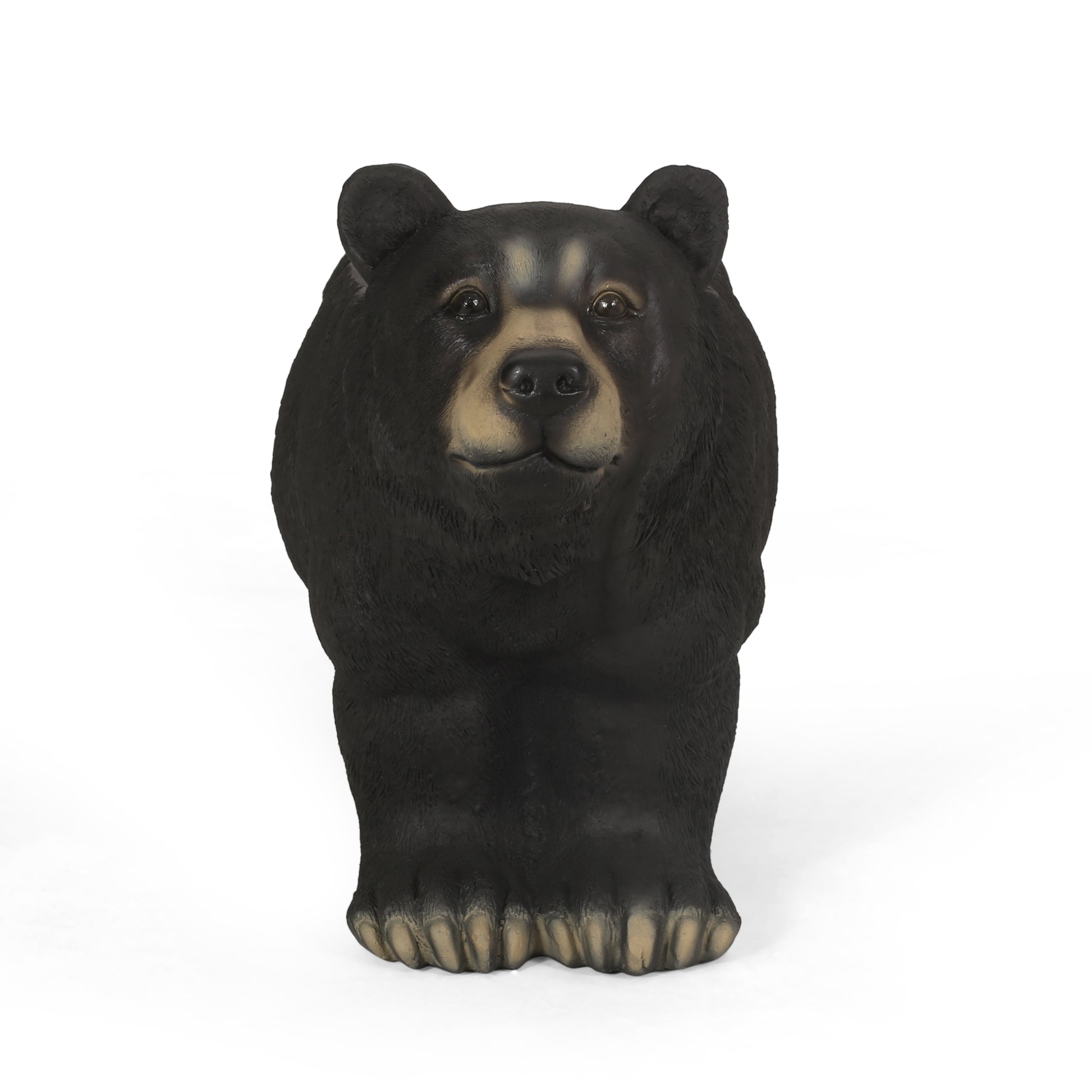 Black MGO Bear Bench - Weather-Resistant Patio Seating