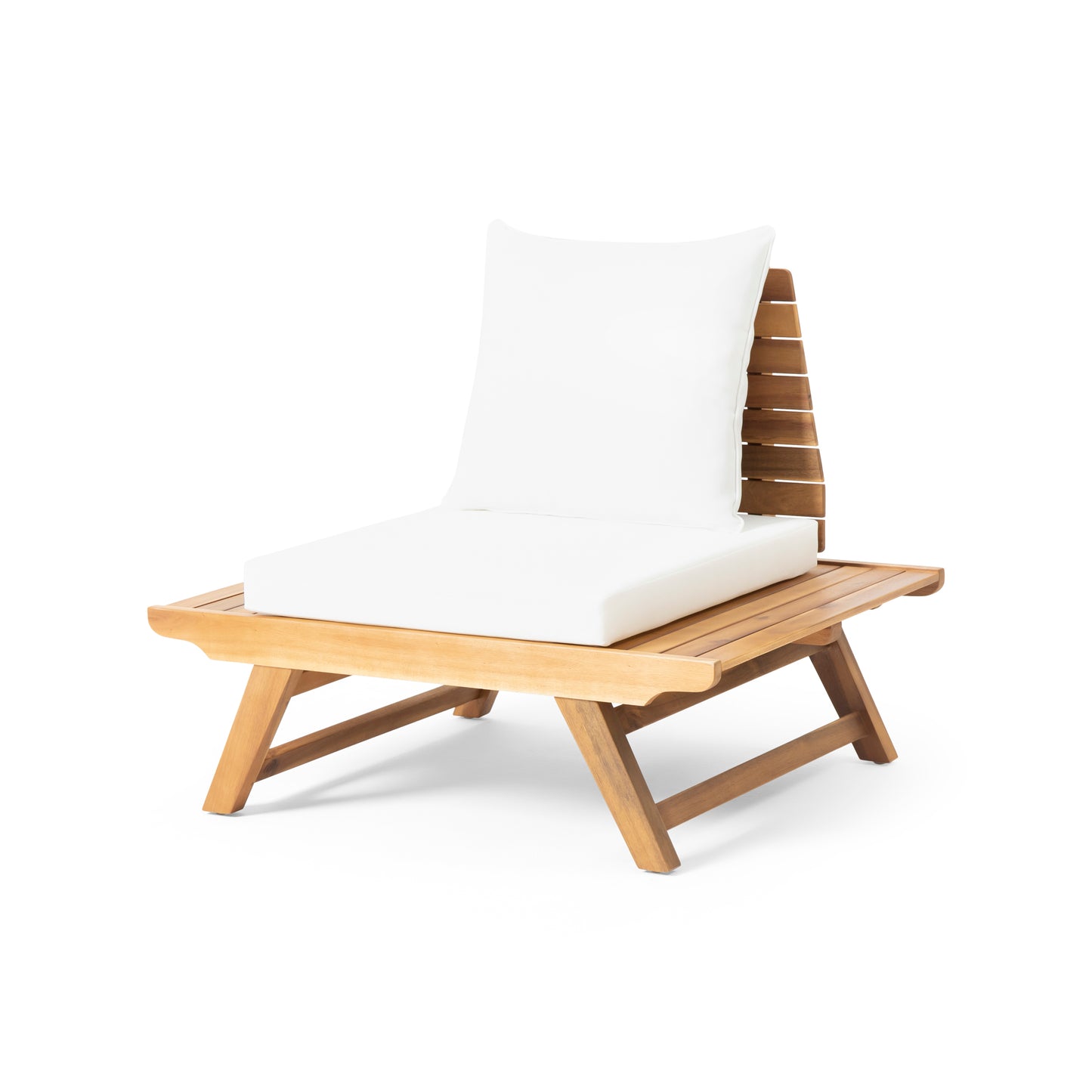 Teak Acacia Wood Outdoor Club Chair for Garden or Poolside Seating