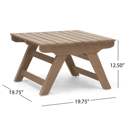 SEDONA Side Table - Grey Acacia Wood Patio Set