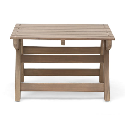 SEDONA Side Table - Grey Acacia Wood Patio Set