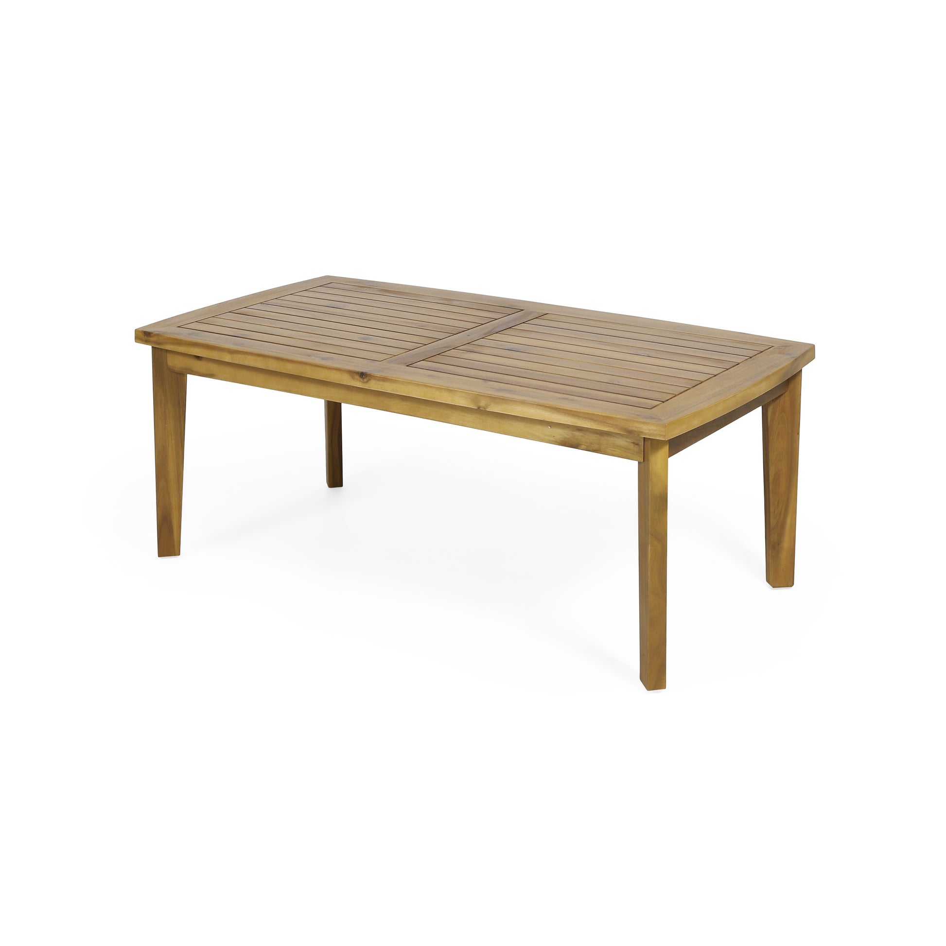 Outdoor Acacia Wood Coffee Table - Brown, 43.25" W
