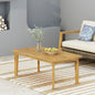 Outdoor Acacia Wood Rectangular Coffee Table, Teak, 43.25" W x 23.50" D x 17.00" H