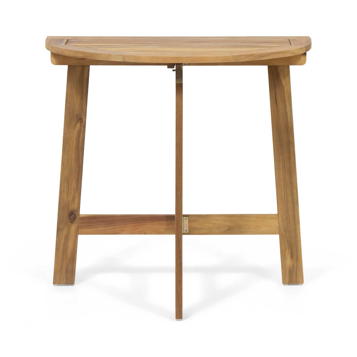 Natural Acacia Wood Folding Bistro Table - 30.75" Outdoor Patio Table