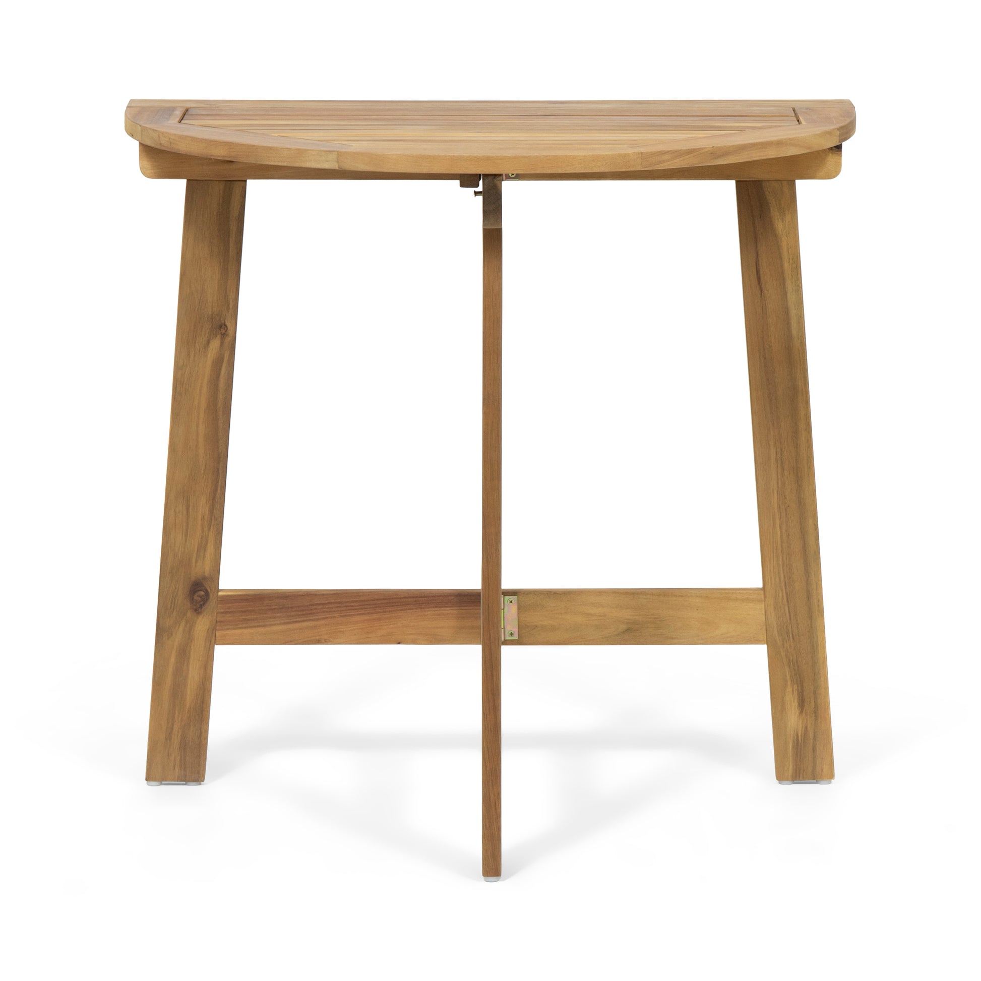 Natural Acacia Wood Folding Bistro Table - 30.75" Outdoor Patio Table