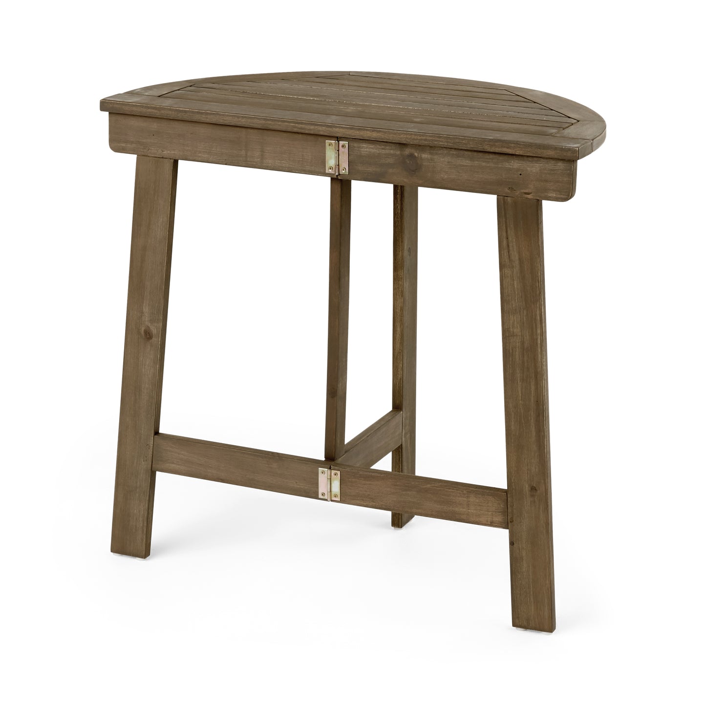 Grey Acacia Wood Folding Bistro Table - 30.75" Outdoor