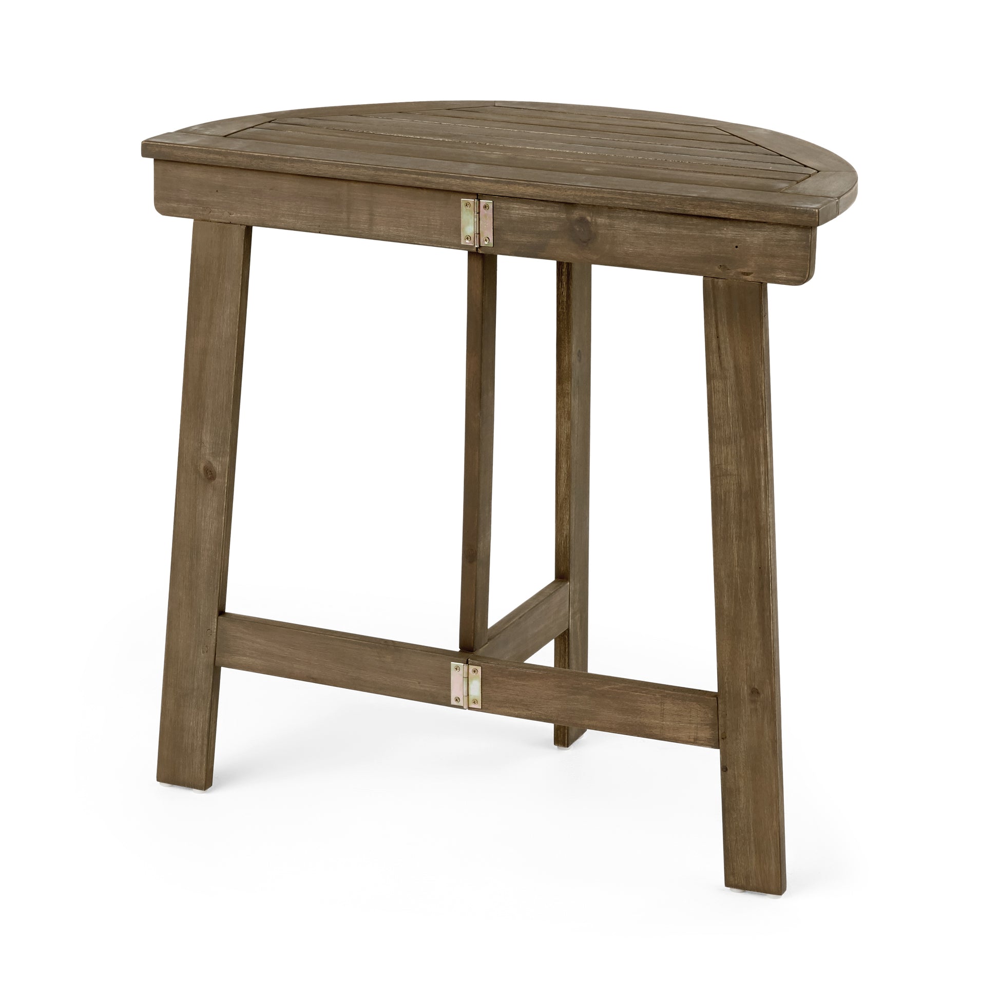 Grey Acacia Wood Folding Bistro Table - 30.75" Outdoor