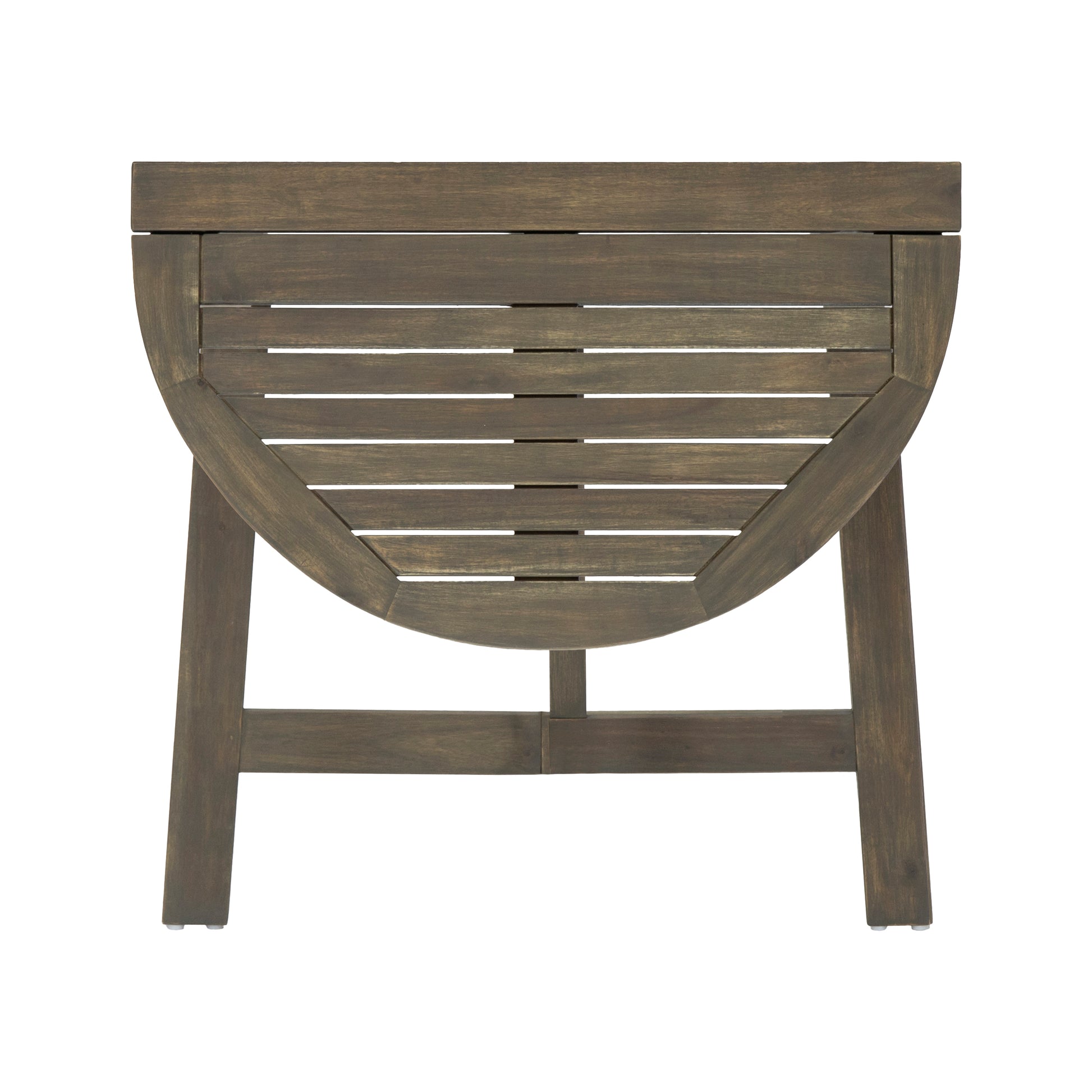 Grey Acacia Wood Folding Bistro Table - 30.75" Outdoor