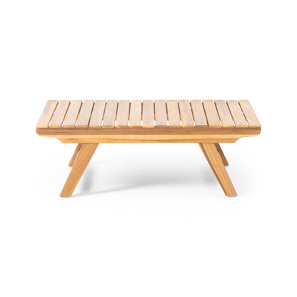 Teak Acacia Wood Coffee Table - Outdoor Patio Set