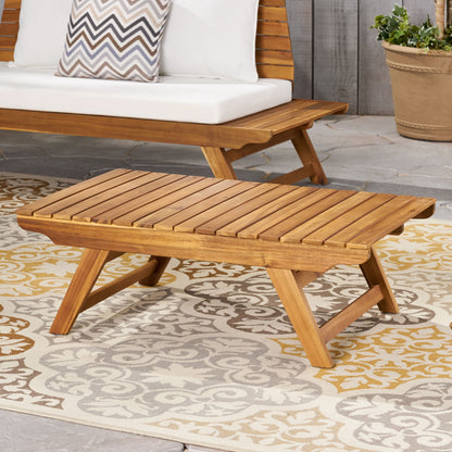 Teak Acacia Wood Coffee Table - Outdoor Patio Set