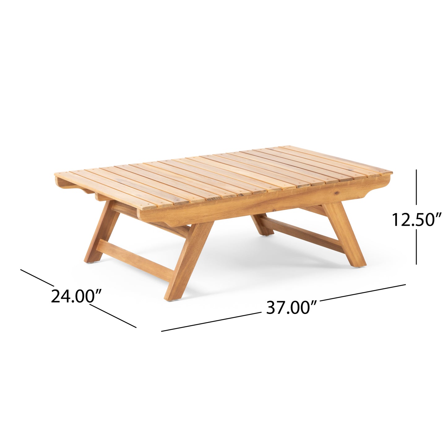 Teak Acacia Wood Coffee Table - Outdoor Patio Set
