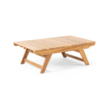 Teak Acacia Wood Coffee Table - Outdoor Patio Set
