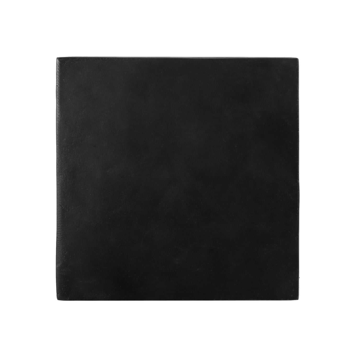 Black Magnesium Oxide Side Table for Garden Patio Use