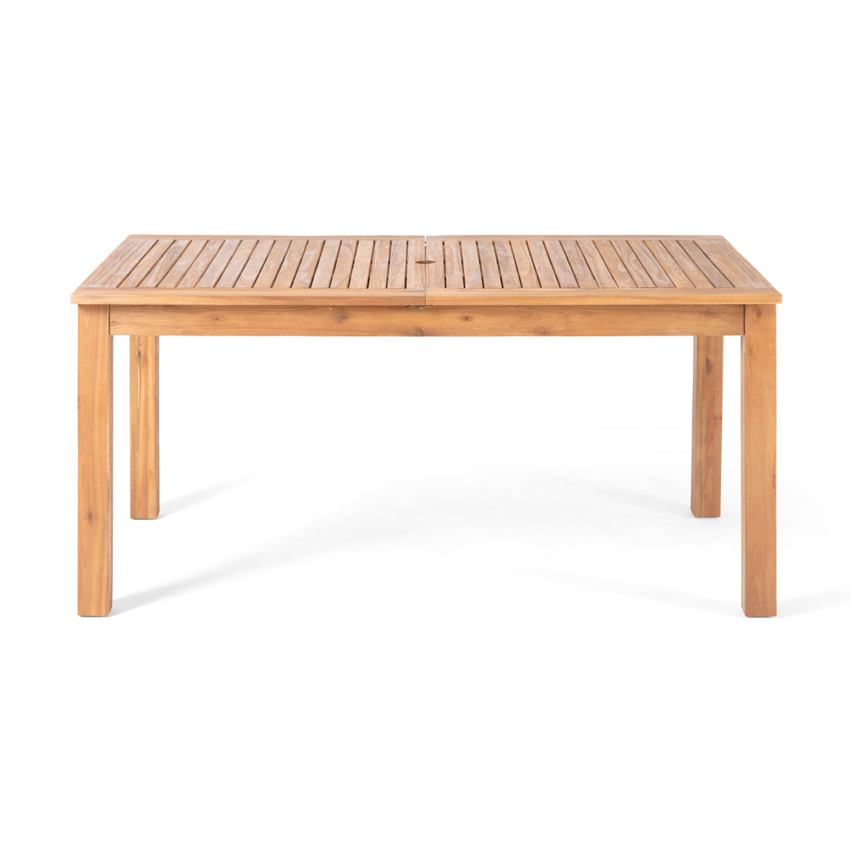 Expandable Acacia Wood Outdoor Dining Table for Garden or Poolside