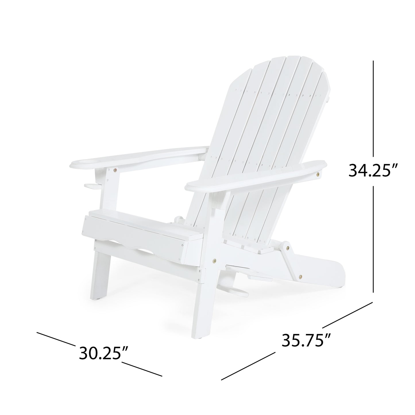 White Adirondack Chair Outdoor Patio Furniture