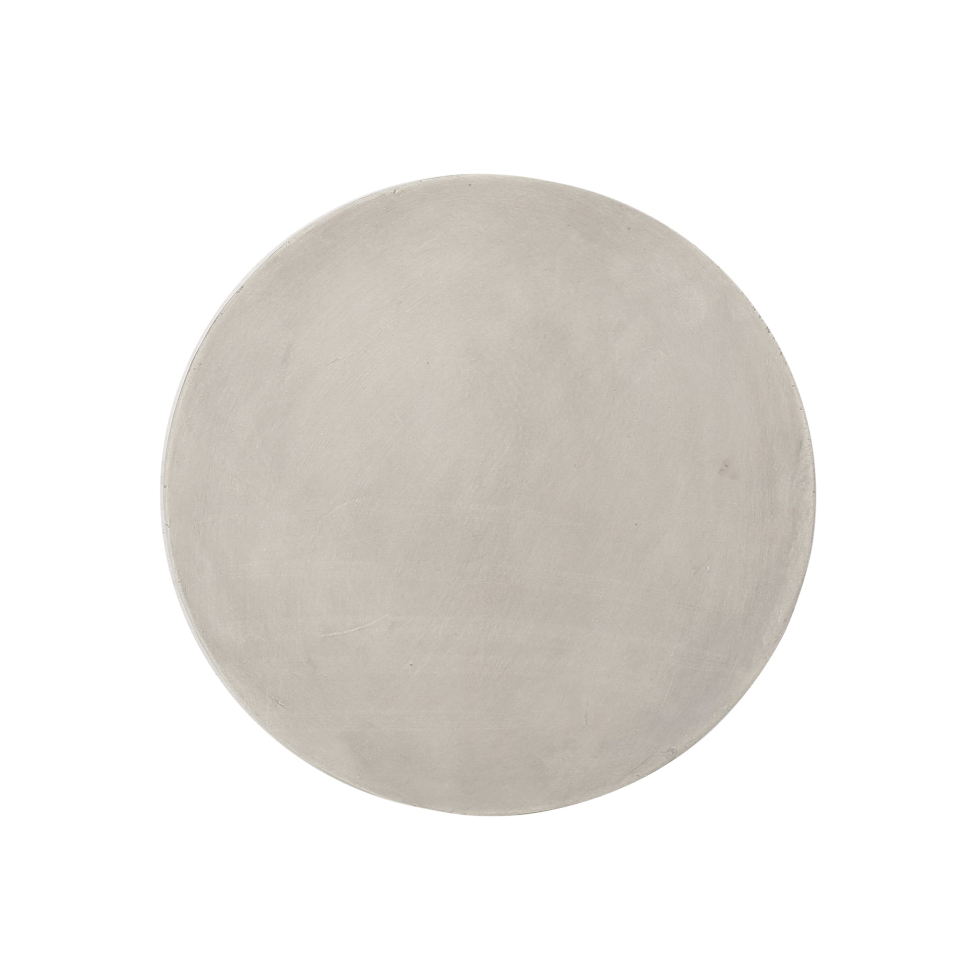 Grey Magnesium Oxide Outdoor Side Table for Poolside Patio