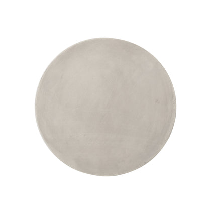 Grey Magnesium Oxide Outdoor Side Table for Poolside Patio