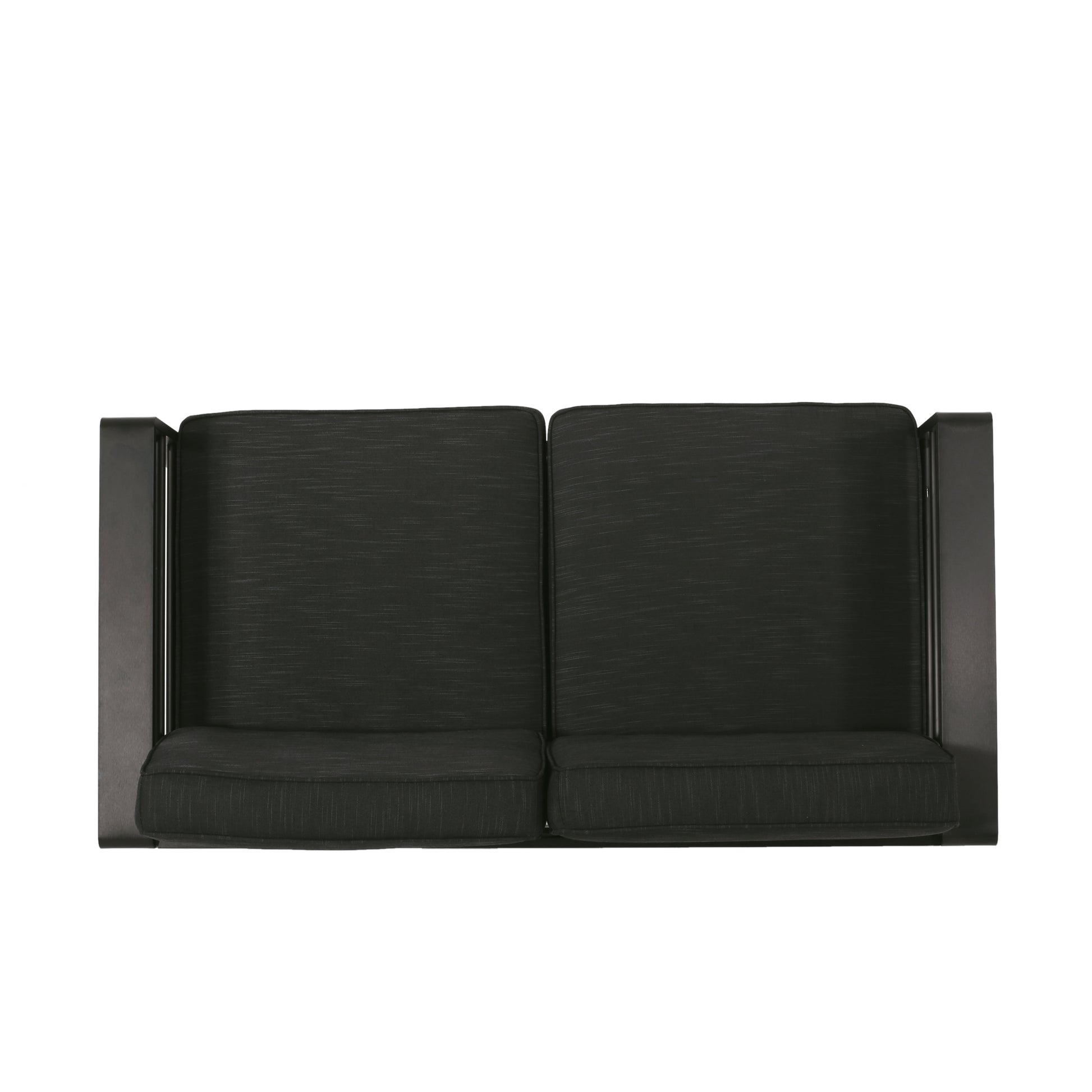 Dark Gray Aluminium Loveseat - Patio Furniture Set