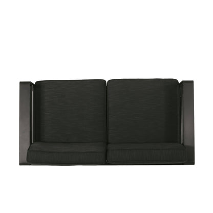 Dark Gray Aluminium Loveseat - Patio Furniture Set
