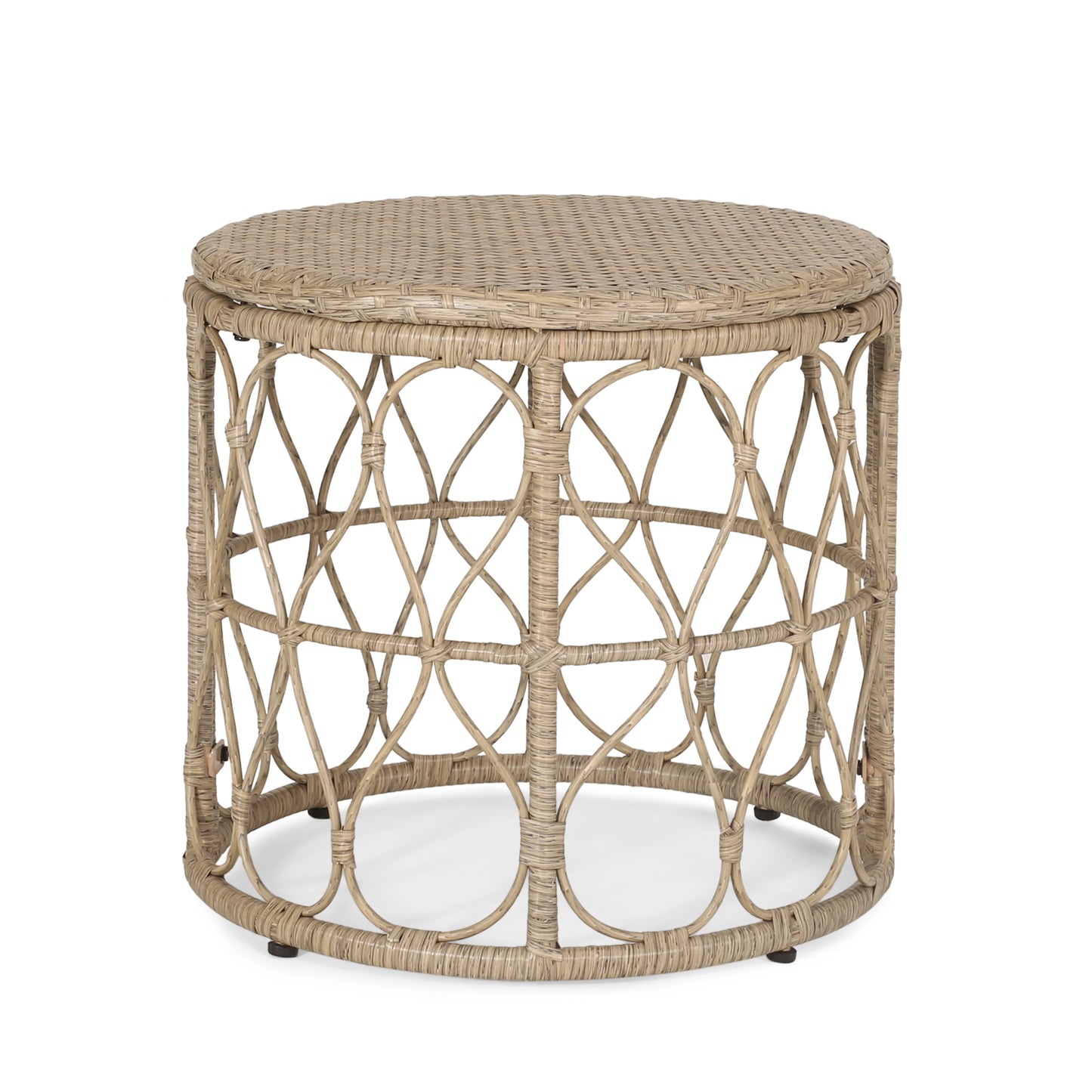 Brown 3-Piece Rattan Bistro Set - Patio Furniture for Outdoor