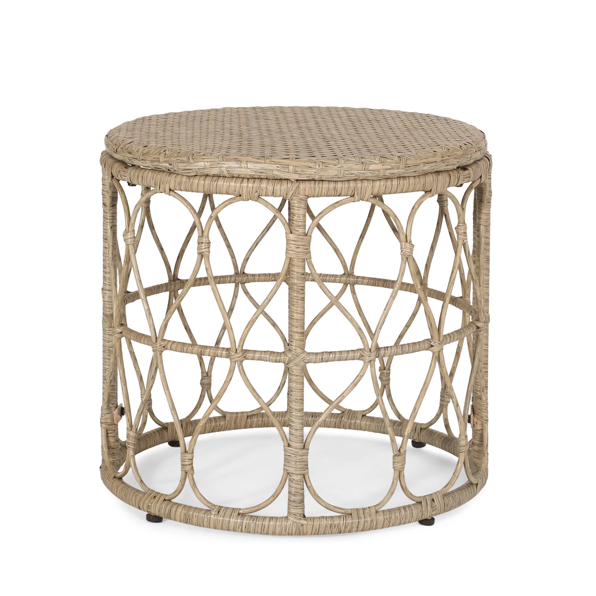 Brown 3-Piece Rattan Bistro Set - Patio Furniture for Outdoor