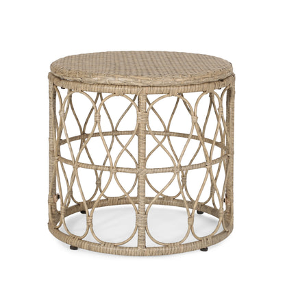 Brown 3-Piece Rattan Bistro Set - Patio Furniture for Outdoor