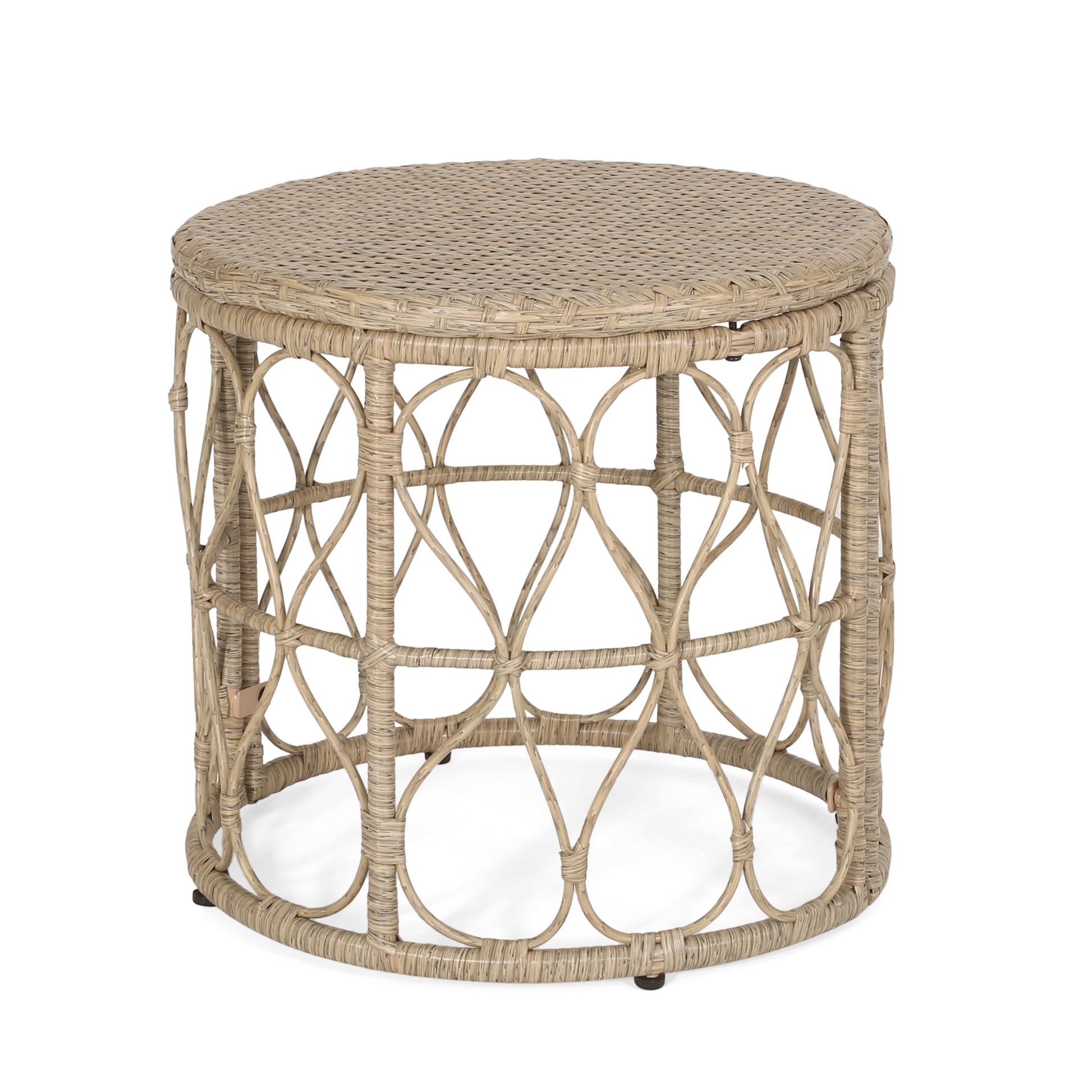 Brown 3-Piece Rattan Bistro Set - Patio Furniture for Outdoor