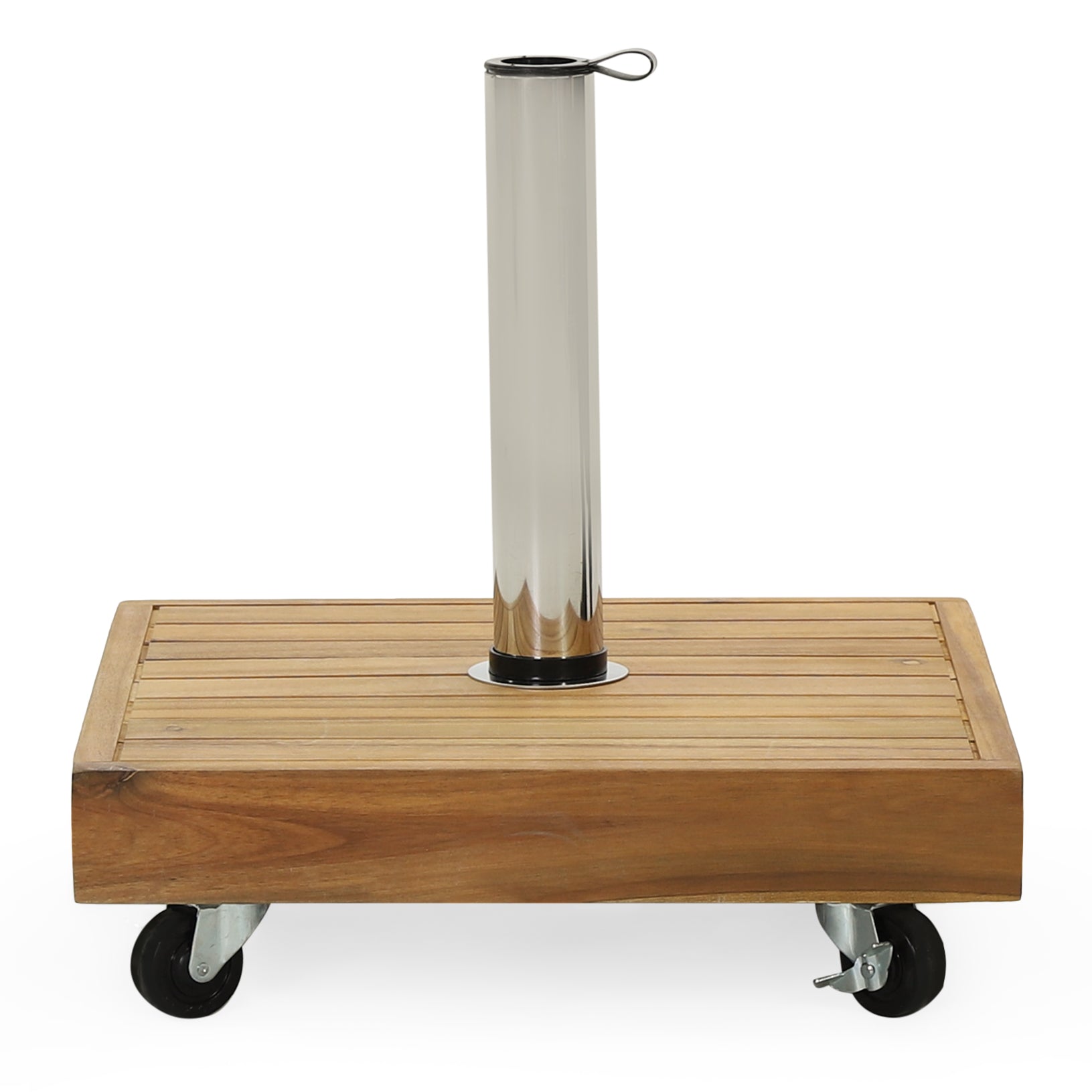 Ralph Square Umbrella Base - Teak Concrete Shade Foundation