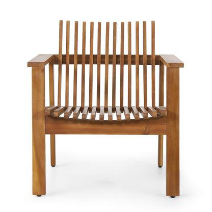 Acacia Wood Club Chairs Set - 2 Outdoor Patio Chairs
