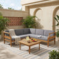 ASTON 4-PIECE SOFA SET, DARK GRAY