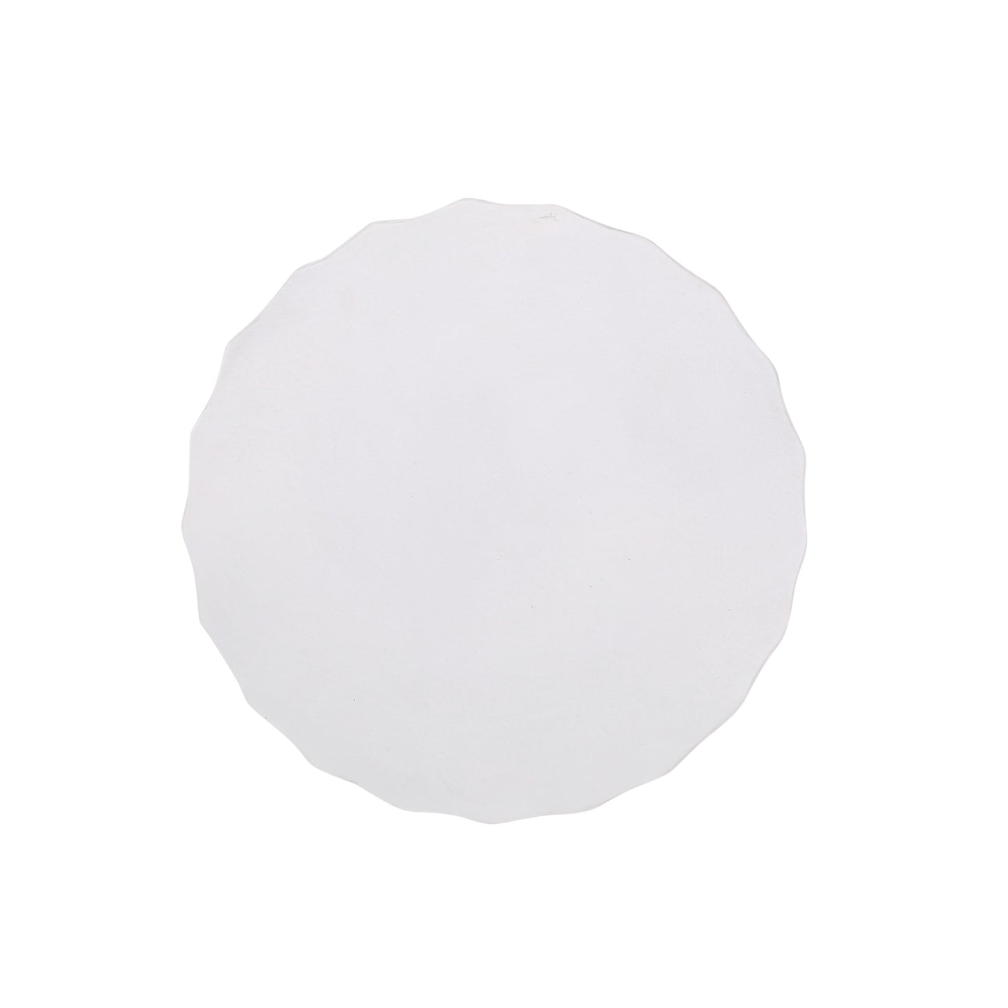Round Outdoor Side Table - Antique White Magnesium Oxide