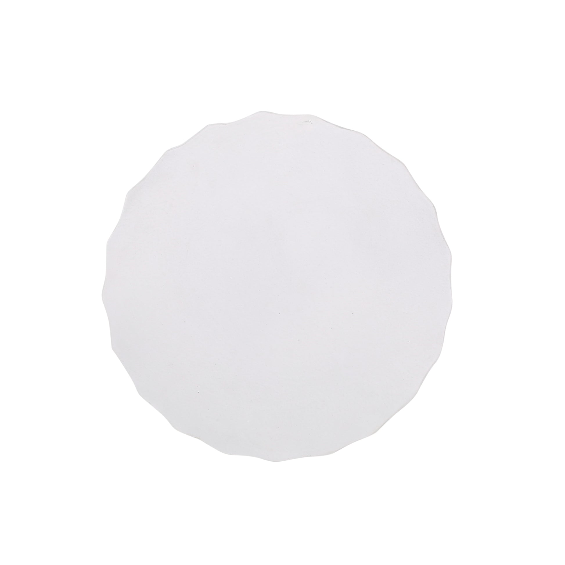 Round Outdoor Side Table - Antique White Magnesium Oxide