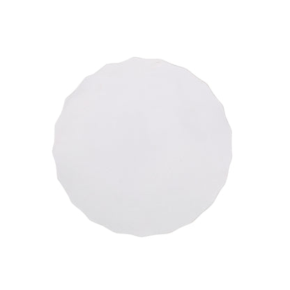 Round Outdoor Side Table - Antique White Magnesium Oxide