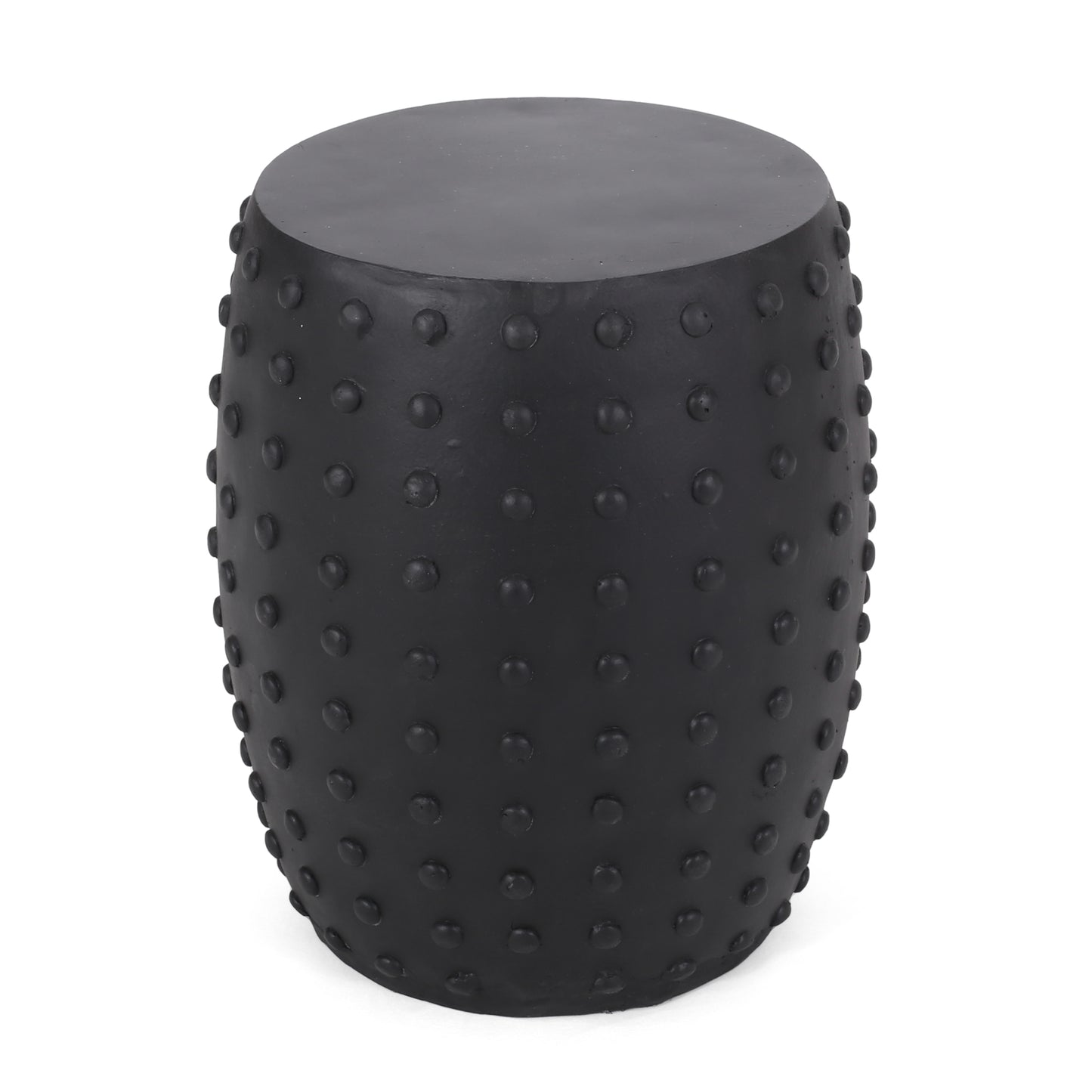 Matte Black Magnesium Oxide Outdoor Side Table for Garden