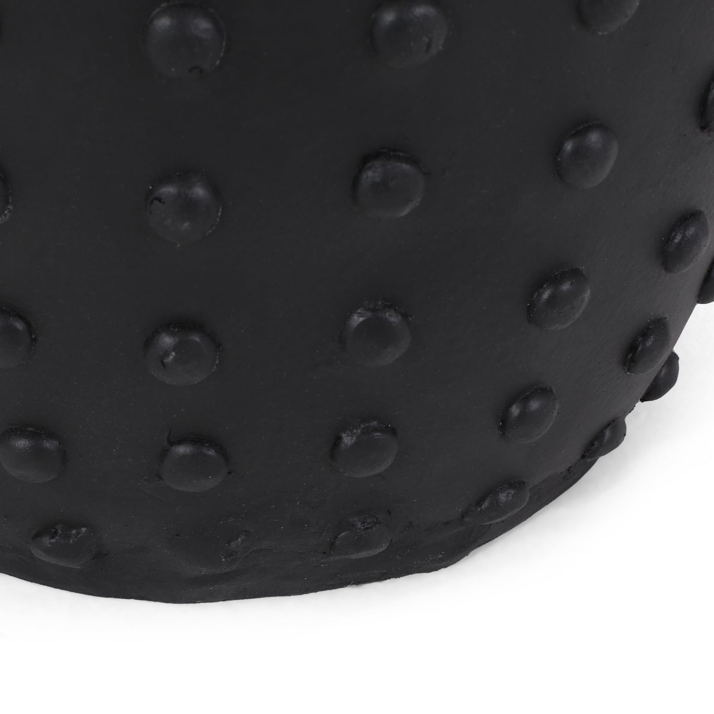 Matte Black Magnesium Oxide Outdoor Side Table for Garden