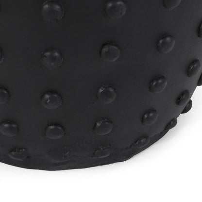 Matte Black Magnesium Oxide Outdoor Side Table for Garden