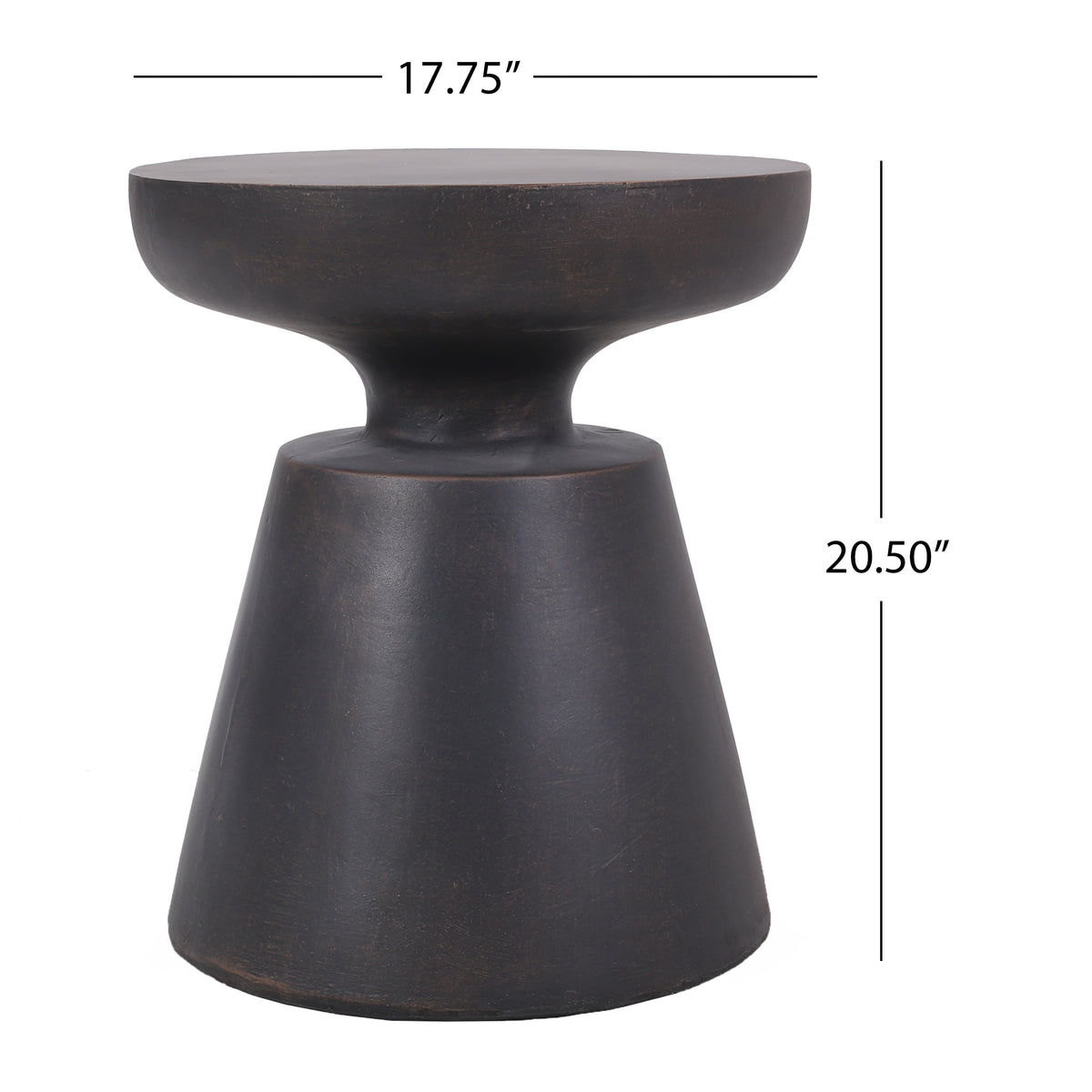 Copper Magnesium Oxide Outdoor Table - 17.75" Side Table