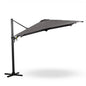 10 Ft Gray Square Large Cantilever Patio Umbrella with 360° Rotation & Tit Adjustment and Heavy Duty Offset Polyester Canopy Deck Umbrella without base.