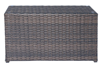 Fully Assembled Brown Wicker Coffee Table - Outdoor Dining