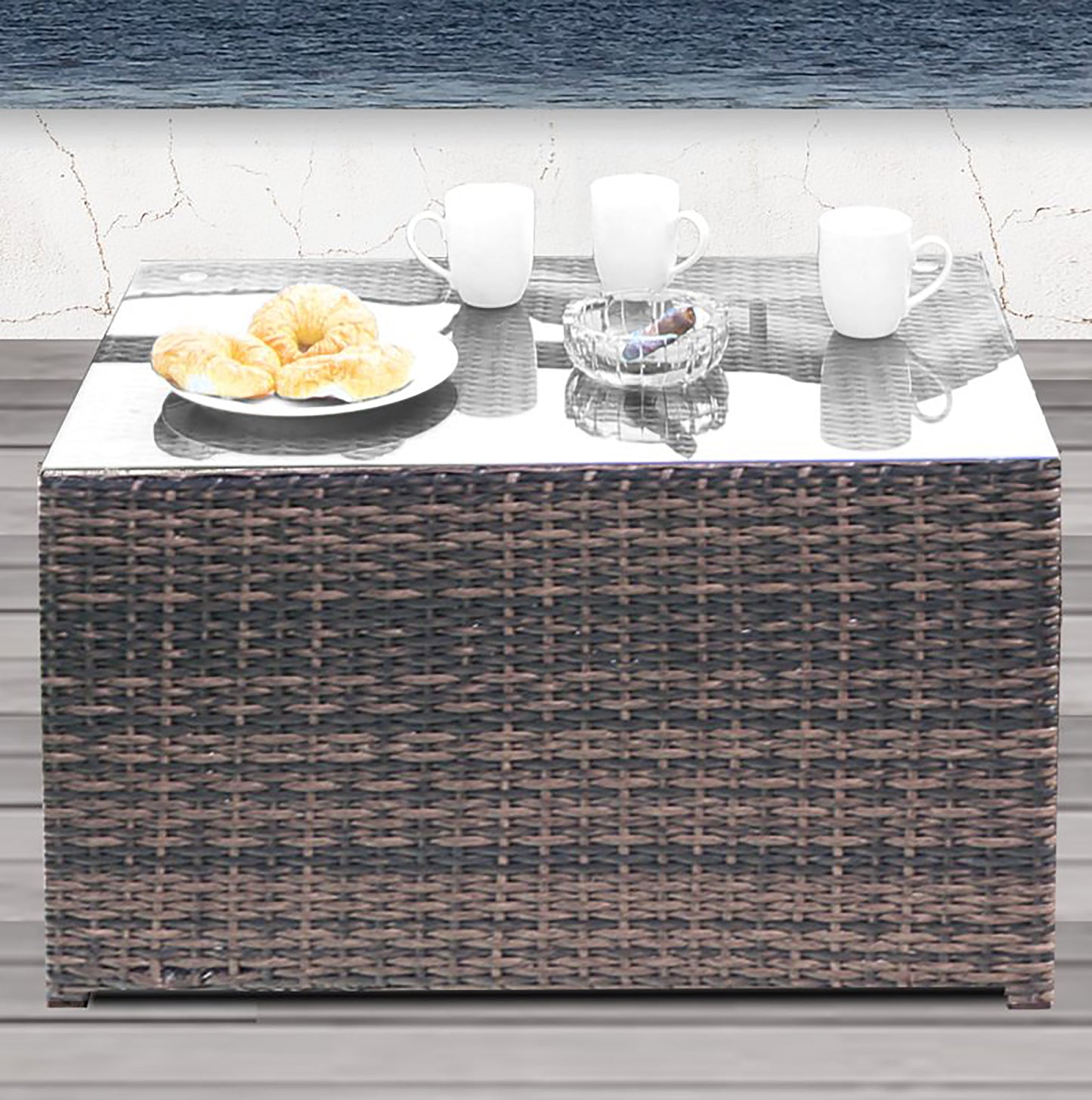 Fully Assembled Coffee Table (Brown)