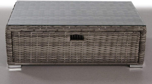 Fully Assembled Glass Outdoor Coffee Table
