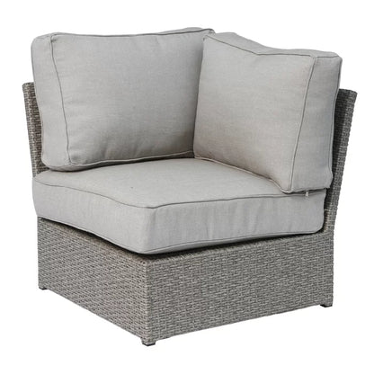 Shick Fully Assembled Corner Wedge Patio Chair with Cushions