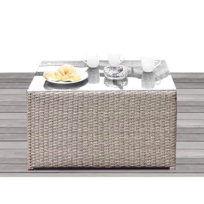 Modern Wicker Coffee Table for Garden Outdoor Living